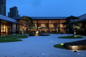 江西九江現(xiàn)代新中式風(fēng)格售樓處家具項(xiàng)目工程案例完工實(shí)拍美圖！